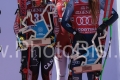 ALPINE SKIING - FIS WC 2023-2024Women's World Cup DHCortina D'Ampezzo, Veneto, Italy2024-01-26 - FridayImage shows: GRENIER Valerie (CAN)  - AGER Christina  (AUT)  - GOGGIA Sofia (ITA) 3rd CLASSIFIED