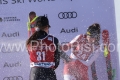 ALPINE SKIING - FIS WC 2023-2024Women's World Cup DHCortina D'Ampezzo, Veneto, Italy2024-01-26 - FridayImage shows: GRENIER Valerie (CAN)  -  VENIER Stephanie (AUT) FIRST CLASSIFIED