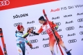 ALPINE SKIING - FIS WC 2022-2023GIANT SLALOM MENSOELDEN, AUSTRIA, TIROL AUSTRIA2022-10-23 - SundayImage shows ODERMATT Marco (SUI) FIRST CLASSIFIED , KRANJEC Zan (SLO) SECOND CLASSIFIED