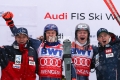 2023 FIS ALPINE SKI WORLD CUP, Men's SLWengen, Swiss, SUI2023-01-15 - SundayImage shows Podium KRISTOFFERSEN Henrik (NOR)  - BRAATHEN Lucas (NOR)