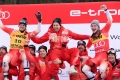 2023 FIS ALPINE WORLD CUP SKI , SG MENWengen, Swiss, SUI2023-01-13 - FridayImage shows ROGENTIN Stefan (SUI) ODERMATT Marco (SUI) Mauro Caviezel (SUI)  Podium