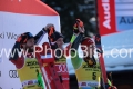 ALPINE SKIING - FIS WC 2023-2024Men's World Cup GS2La Villa, Alta Badia, Italy2023-12-18 - MondayImage shows: SCHWARZ Marco (AUT) SECOND CLASSIFIED - ALPINE SKIING - KRANJEC Zan (SLO) 3th CLASSIFIED - ODERMATT Marco (SUI)  FIRST CLASSIFIED