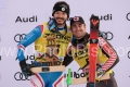 ALPINE SKIING - FIS WC 2023-2024Men's World Cup DHBormio, Lombardia, Italy2023-12-28 - ThursdayImage shows: SARRAZIN Cyprien (FRA) FIRST CLASSIFIED - ALEXANDER Cameron  (CAN) 3rd CLASSIFIED