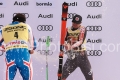 ALPINE SKIING - FIS WC 2023-2024Men's World Cup DHBormio, Lombardia, Italy2023-12-28 - ThursdayImage shows: SARRAZIN Cyprien (FRA) FIRST CLASSIFIED - ALEXANDER Cameron  (CAN) 3rd CLASSIFIED