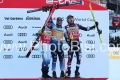 ALPINE SKIING - FIS WC 2023-2024Men's World Cup DHVal Gardena / Groeden, Trentino, Italy2023-12-16 - SaturdayImage shows: PARIS Dominik (ITA) FIRST CLASSIFIED - : KILDE Aleksander Aamodt (NOR) SECOND CLASSIFIED - BENNETT Bryce (USA) 3rd CLASSIFIED