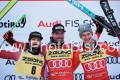 ALPINE SKIING - FIS WC 2023-2024Men's World Cup SGVal Gardena / Groeden, Trentino, Italy2023-12-15 - FridayImage shows: KRIECHMAYR Vincent (AUT) FIRST CLASSIFIED- HEMETSBERGER Daniel (AUT) SECOND CLASSIFIED - ODERMATT Marco (SUI) 3rd CLASSIFIED