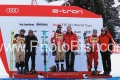 ALPINE SKIING - FIS WC 2023-2024Men's World Cup SGVal Gardena / Groeden, Trentino, Italy2023-12-15 - FridayImage shows: KRIECHMAYR Vincent (AUT) FIRST CLASSIFIED- HEMETSBERGER Daniel (AUT) SECOND CLASSIFIED - ODERMATT Marco (SUI) 3rd CLASSIFIED - Kristian Ghedina - Franz Klammer - Michael Mair