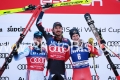 ALPINE SKIING - FIS WC 2023-2024Men's World Cup DHImage shows: BENNETT Bryce (USA) - FIRST CLASSIFIEDKILDE Aleksander Aamodt (NOR) - SECOND CLASSIFIEDODERMATT Marco (SUI) - 3rd CLASSIFIED